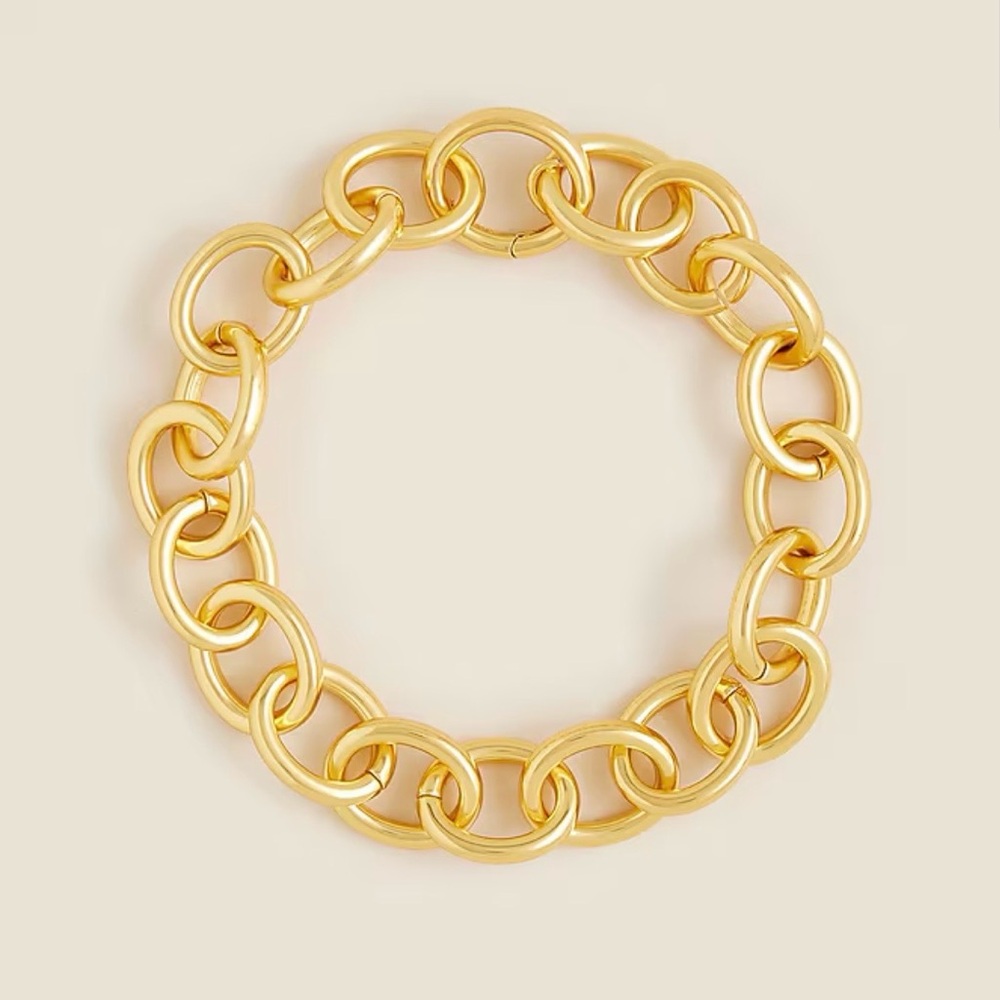 J. Crew NWT Rounded Chainlink Necklace